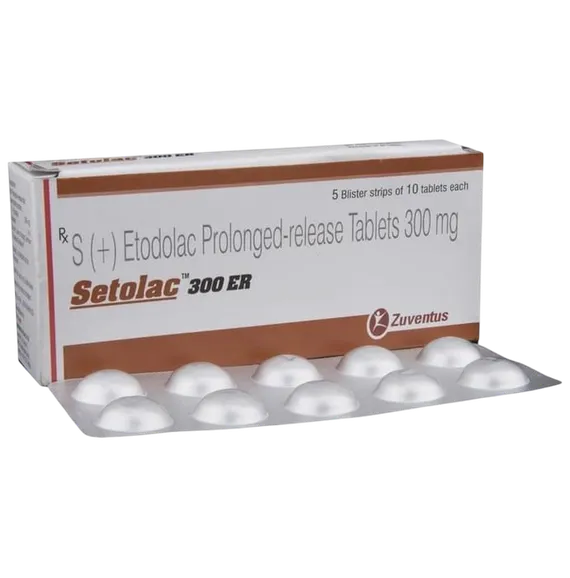 setolac er 300mg tablet 10's